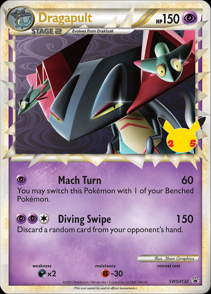 Dragapult (SWSH132) (Jumbo Card) [Sword & Shield: Black Star Promos] | Card Merchant Takapuna