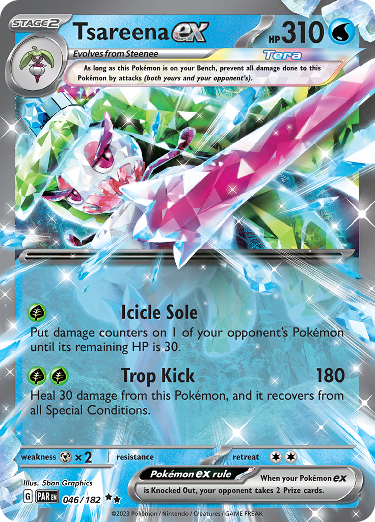 Tsareena ex (046/182) [Scarlet & Violet: Paradox Rift] | Card Merchant Takapuna