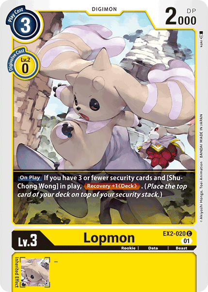 Lopmon [EX2-020] [Digital Hazard] | Card Merchant Takapuna