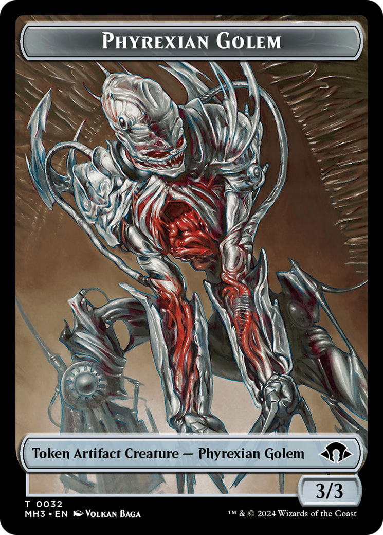 Phyrexian Golem Token [Modern Horizons 3 Tokens] | Card Merchant Takapuna