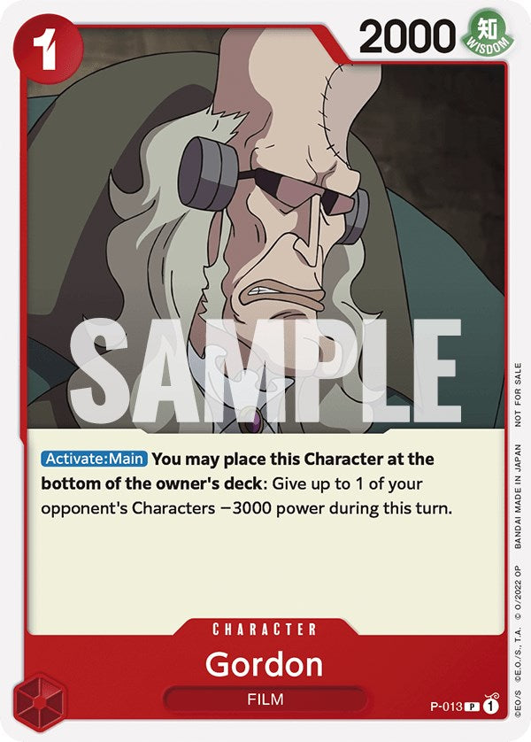 Gordon (One Piece Film Red) [One Piece Promotion Cards] | Card Merchant Takapuna