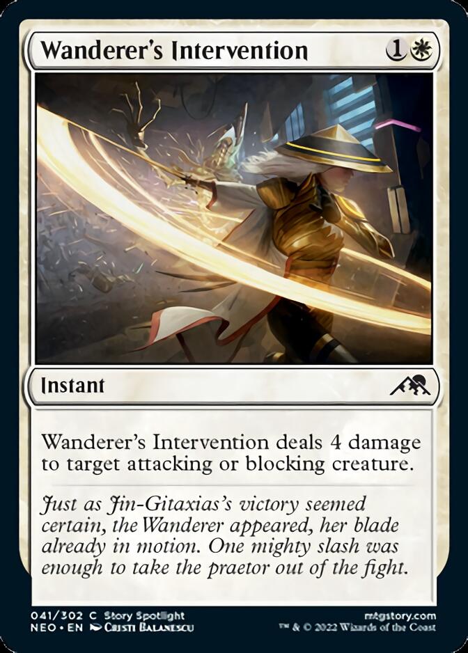 Wanderer's Intervention [Kamigawa: Neon Dynasty] | Card Merchant Takapuna