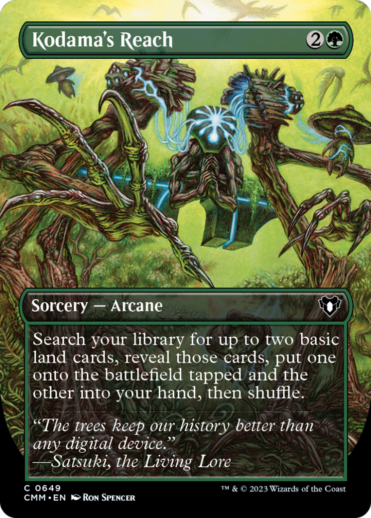 Kodama's Reach (Borderless Alternate Art) [Commander Masters] | Card Merchant Takapuna