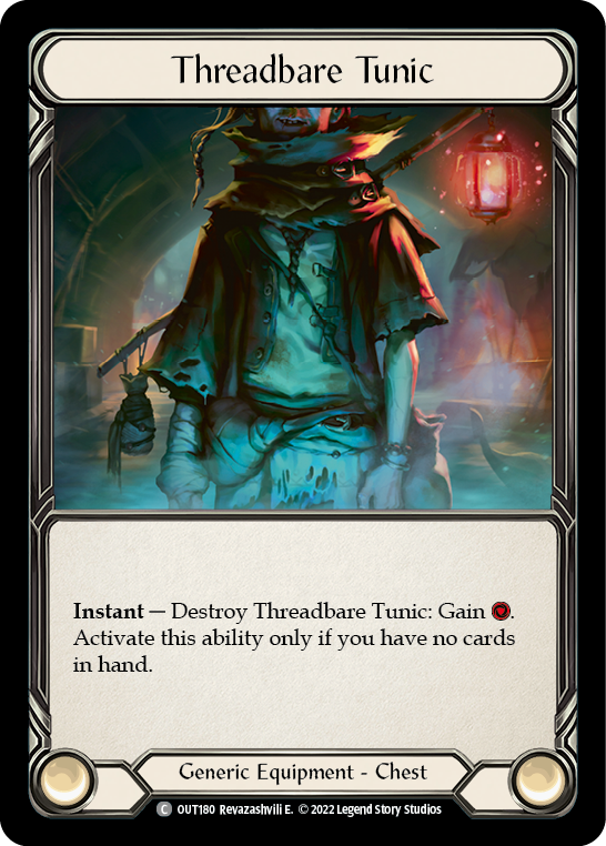 Threadbare Tunic [OUT180] (Outsiders) | Card Merchant Takapuna