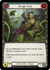 Savage Feast (Blue) [U-WTR016] (Welcome to Rathe Unlimited)  Unlimited Normal | Card Merchant Takapuna