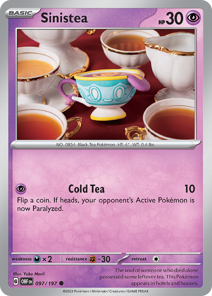 Sinistea (097/197) [Scarlet & Violet: Obsidian Flames] | Card Merchant Takapuna