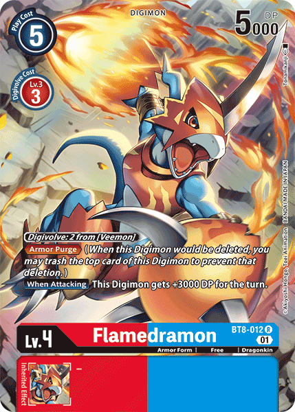 Flamedramon [BT8-012] (Alternate Art) [New Awakening] | Card Merchant Takapuna