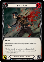 Back Stab (Red) [OUT015] (Outsiders)  Rainbow Foil | Card Merchant Takapuna