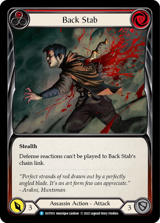 Back Stab (Red) [OUT015] (Outsiders) | Card Merchant Takapuna