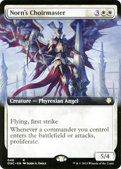 Norn's Choirmaster (Extended Art) [Phyrexia: All Will Be One Commander] | Card Merchant Takapuna