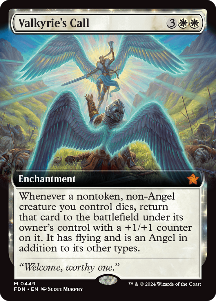 Valkyrie's Call (Extended Art) [Foundations] | Card Merchant Takapuna