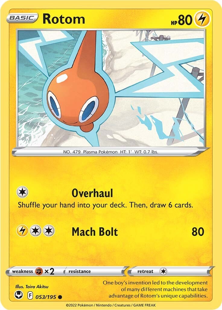 Rotom (053/195) [Sword & Shield: Silver Tempest] | Card Merchant Takapuna