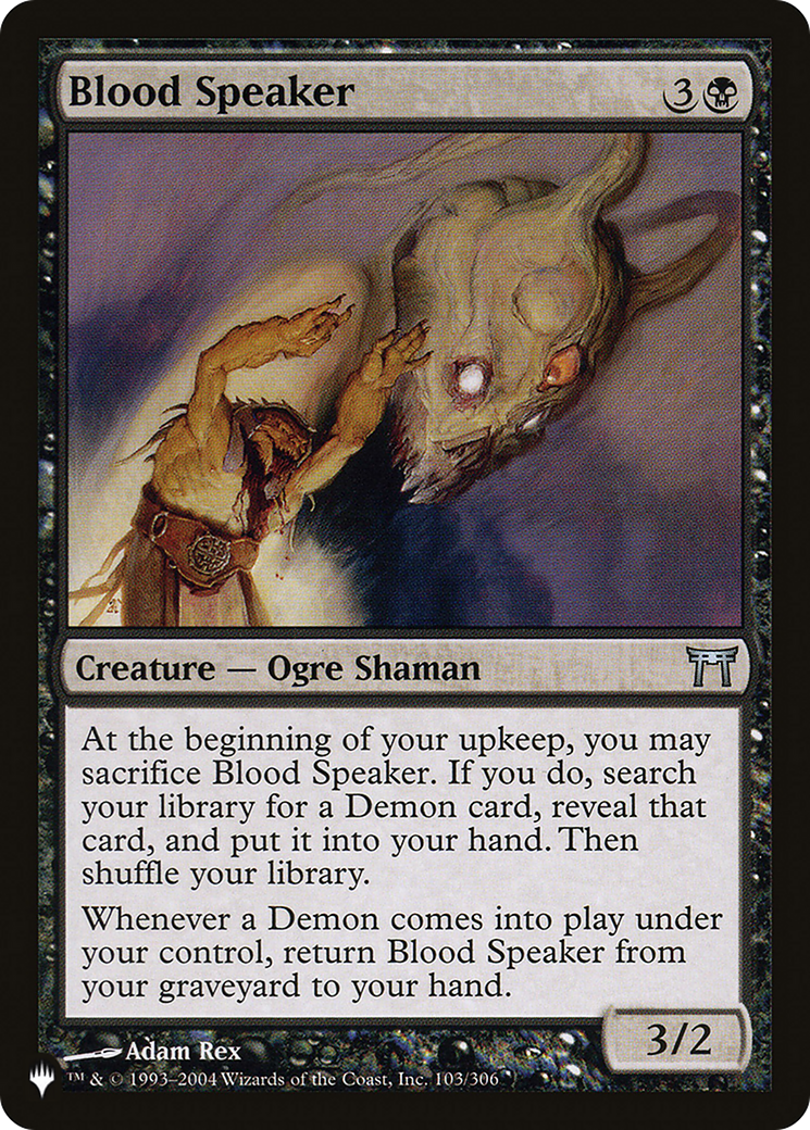 Blood Speaker [The List Reprints] | Card Merchant Takapuna