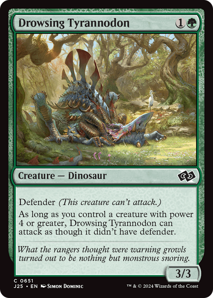 Drowsing Tyrannodon [Foundations Jumpstart] | Card Merchant Takapuna