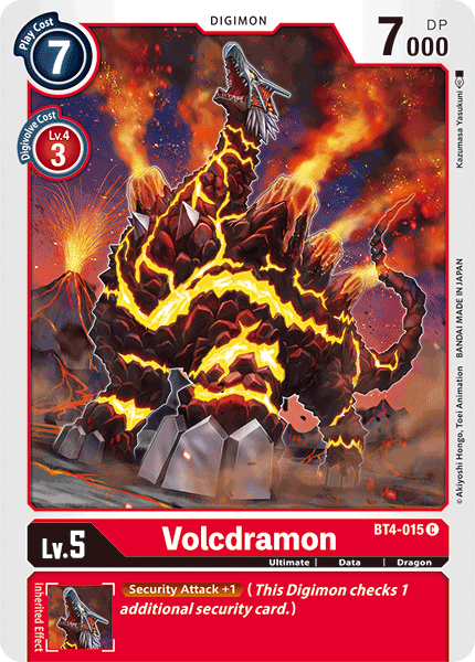 Volcdramon [BT4-015] [Great Legend] | Card Merchant Takapuna