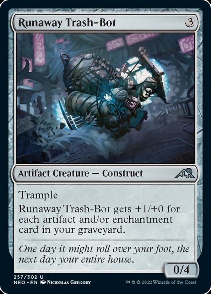 Runaway Trash-Bot [Kamigawa: Neon Dynasty] | Card Merchant Takapuna