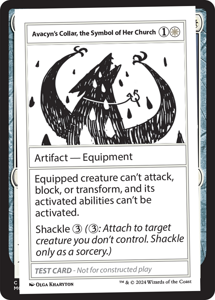 Avacyn's Collar, the Symbol of Her Church [Mystery Booster 2 Playtest Cards] | Card Merchant Takapuna