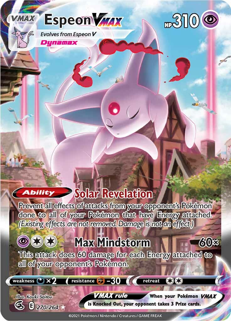 Espeon VMAX (270/264) [Sword & Shield: Fusion Strike] | Card Merchant Takapuna