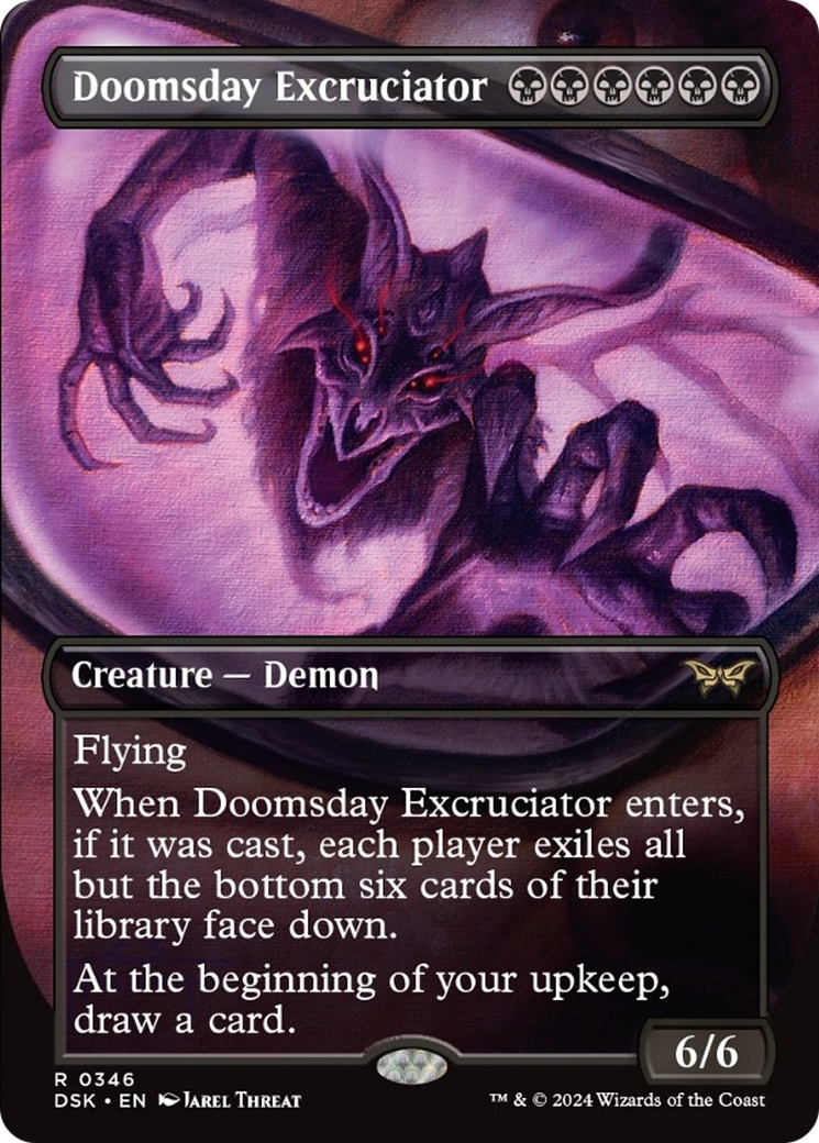 Doomsday Excruciator (Borderless) [Duskmourn: House of Horror] | Card Merchant Takapuna