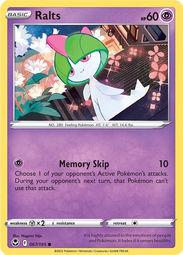 Ralts (067/195) [Sword & Shield: Silver Tempest] | Card Merchant Takapuna