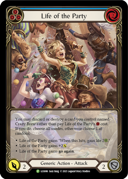 Life of the Party (Blue) [LGS086] (Promo)  Rainbow Foil | Card Merchant Takapuna