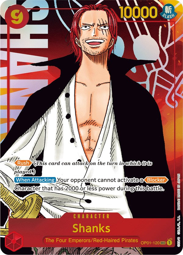 Shanks (Parallel) [Romance Dawn] | Card Merchant Takapuna