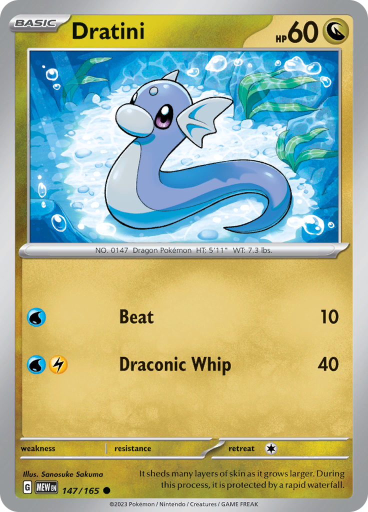 Dratini (147/165) [Scarlet & Violet 151] | Card Merchant Takapuna