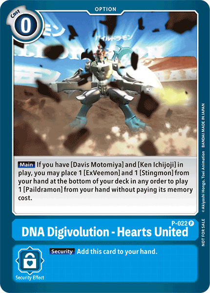 DNA Digivolution - Hearts United [P-022] [Promotional Cards] | Card Merchant Takapuna