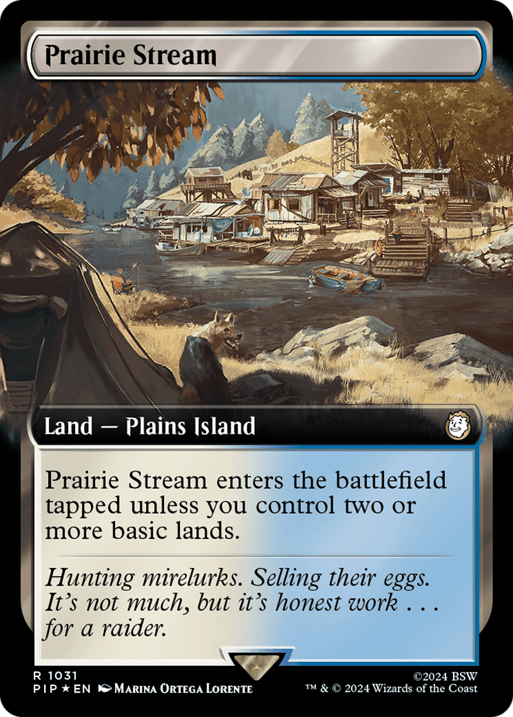 Prairie Stream (Extended Art) (Surge Foil) [Fallout] | Card Merchant Takapuna