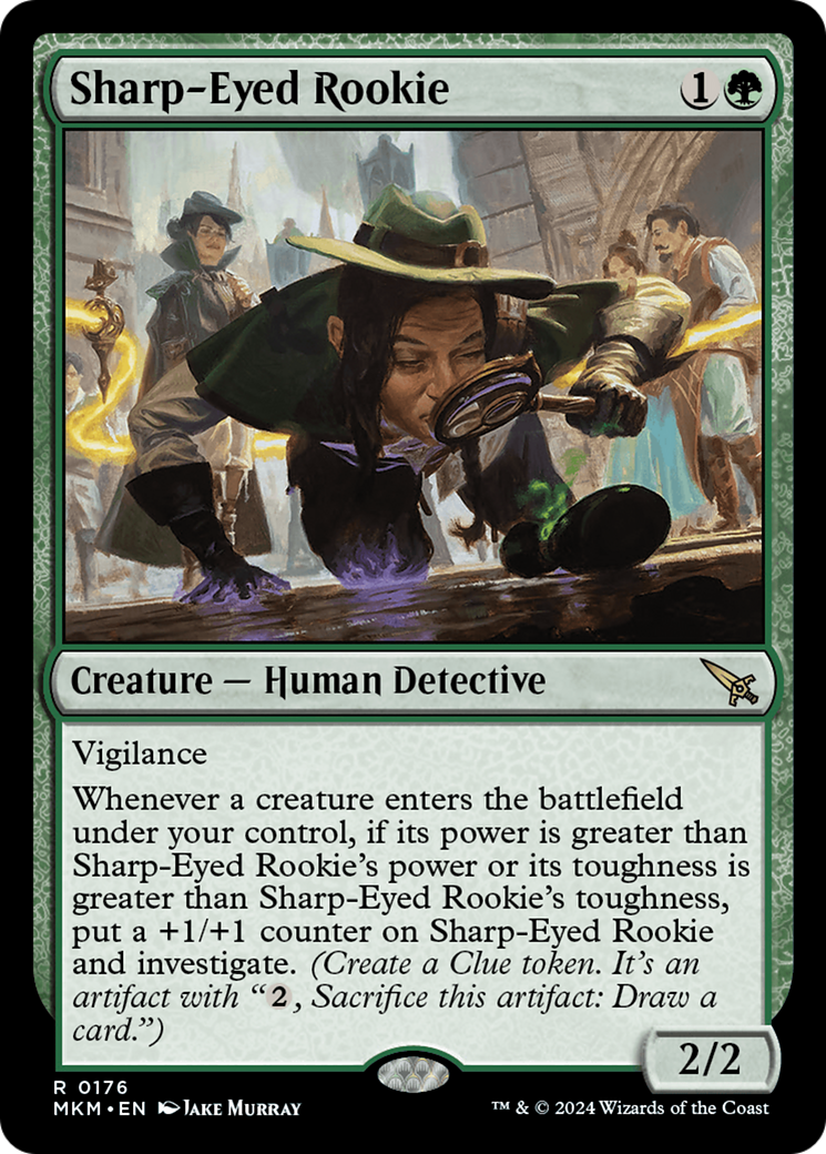 Sharp-Eyed Rookie [Murders at Karlov Manor] | Card Merchant Takapuna