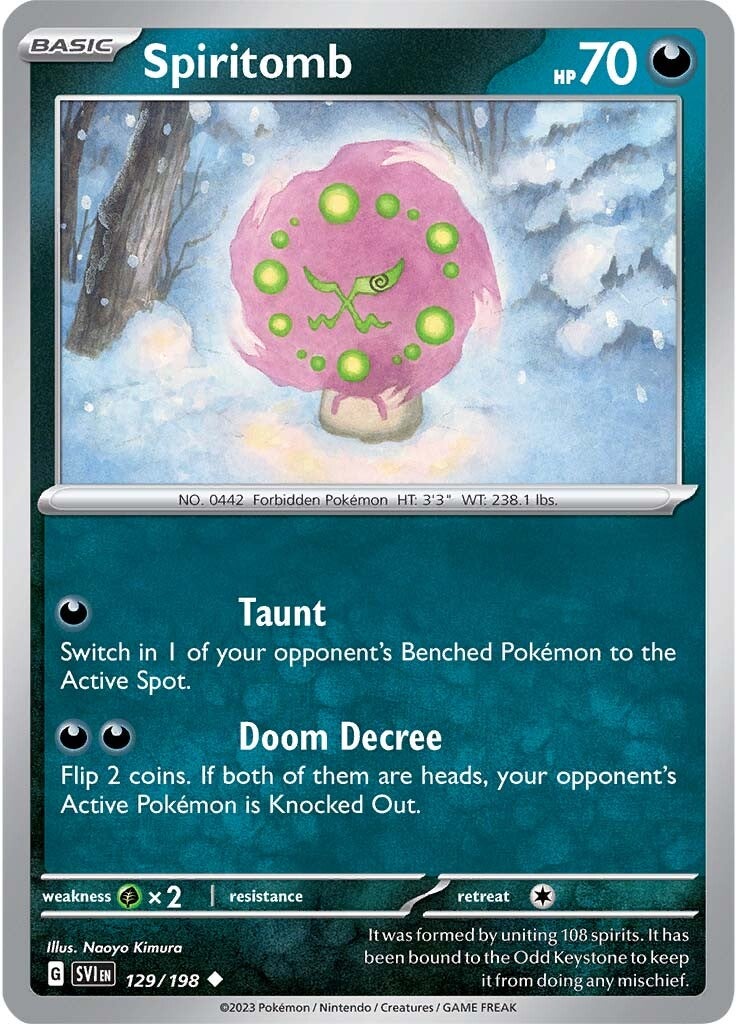 Spiritomb (129/198) [Scarlet & Violet: Base Set] | Card Merchant Takapuna