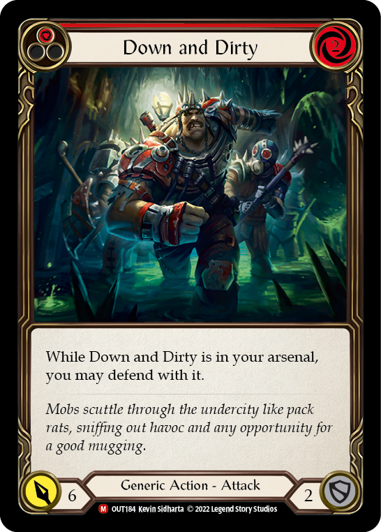 Down and Dirty [OUT184] (Outsiders)  Rainbow Foil | Card Merchant Takapuna