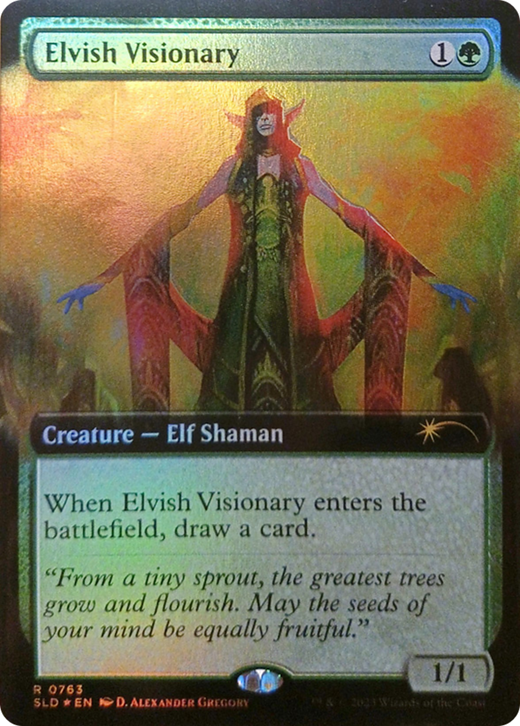 Elvish Visionary (Extended Art) [Secret Lair Drop Series] | Card Merchant Takapuna