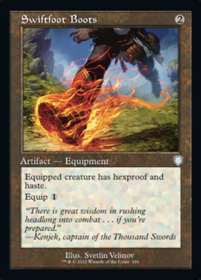 Swiftfoot Boots (Retro) [The Brothers' War Commander] | Card Merchant Takapuna