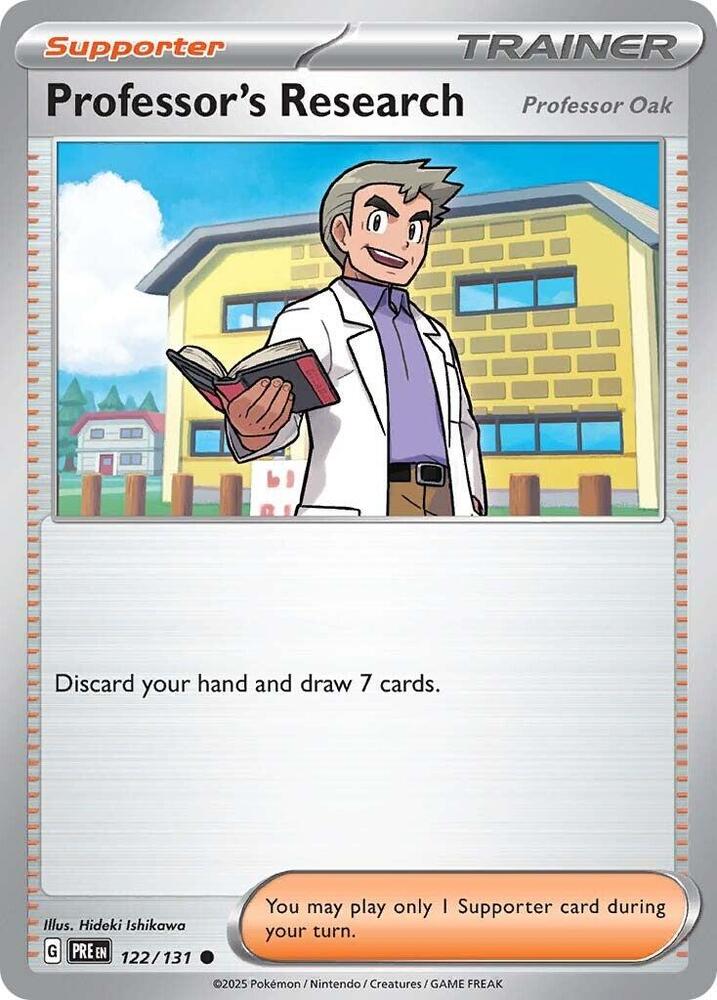 Professor's Research (122/131) [Professor Oak] [Scarlet & Violet: Prismatic Evolutions] | Card Merchant Takapuna