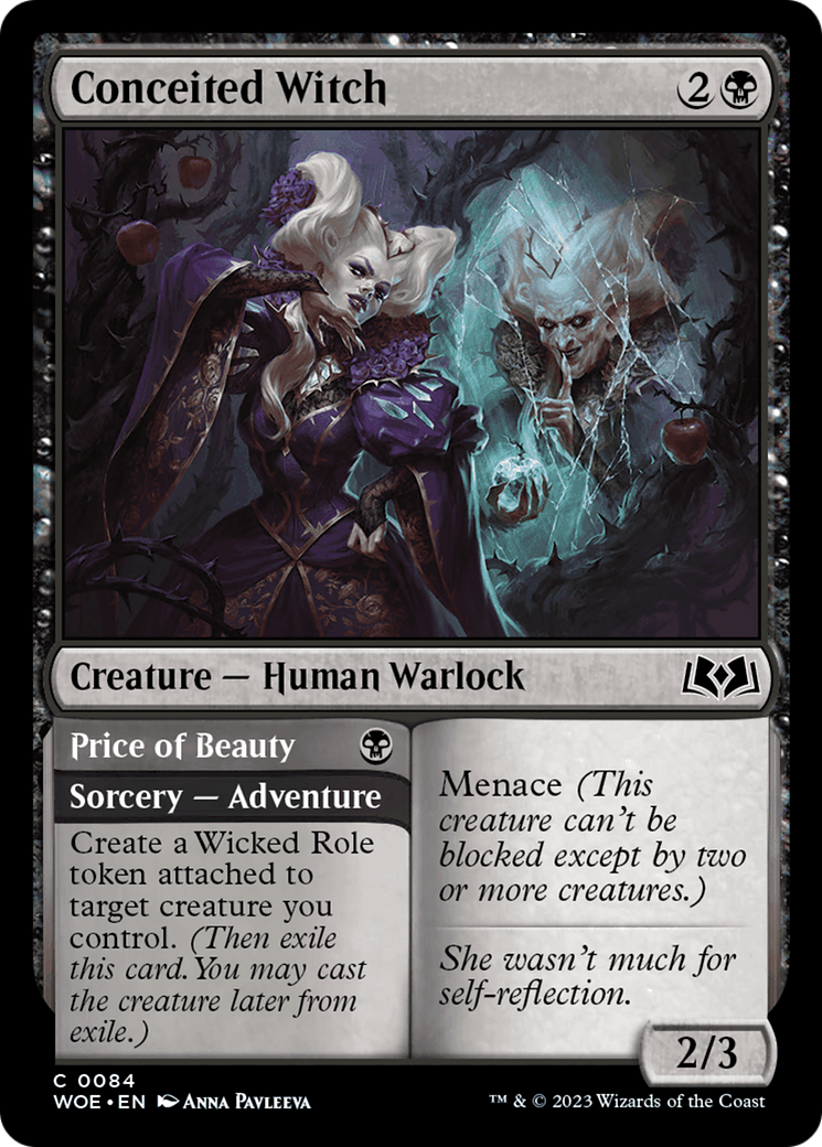 Conceited Witch // Price of Beauty [Wilds of Eldraine] | Card Merchant Takapuna