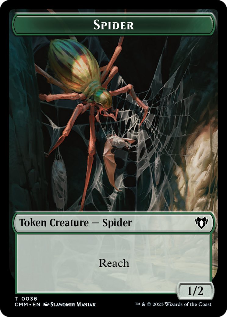 Eldrazi Scion // Spider Double-Sided Token [Commander Masters Tokens] | Card Merchant Takapuna