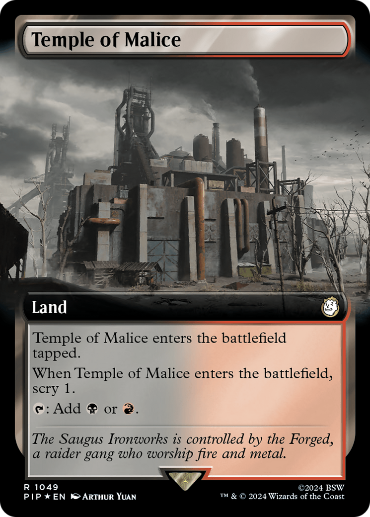 Temple of Malice (Extended Art) (Surge Foil) [Fallout] | Card Merchant Takapuna