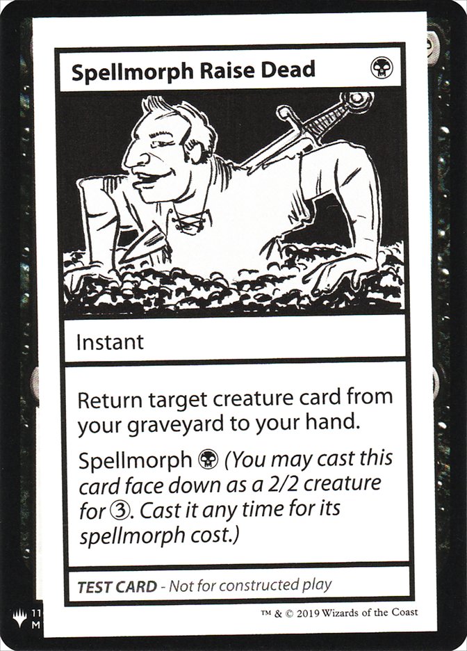 Spellmorph Raise Dead [Mystery Booster Playtest Cards] | Card Merchant Takapuna