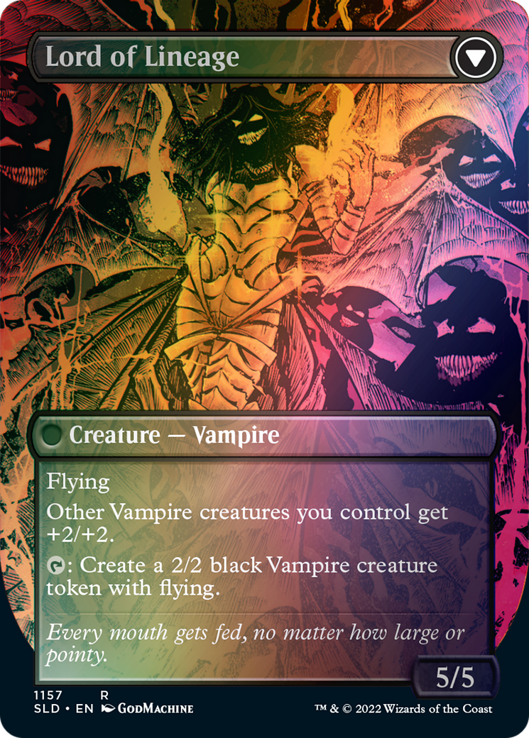 Bloodline Keeper // Lord of Lineage (Borderless) [Secret Lair: From Cute to Brute] | Card Merchant Takapuna