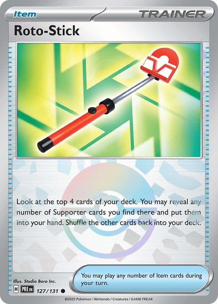 Roto-Stick (127/131) (Poke Ball Pattern) [Scarlet & Violet: Prismatic Evolutions] | Card Merchant Takapuna