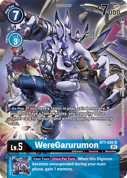 WereGarurumon [BT7-026] (Alternate Art) [Next Adventure] | Card Merchant Takapuna