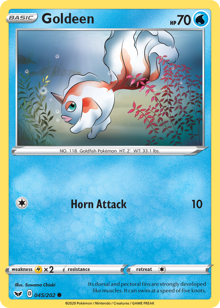 Goldeen (045/202) [Sword & Shield: Base Set] | Card Merchant Takapuna