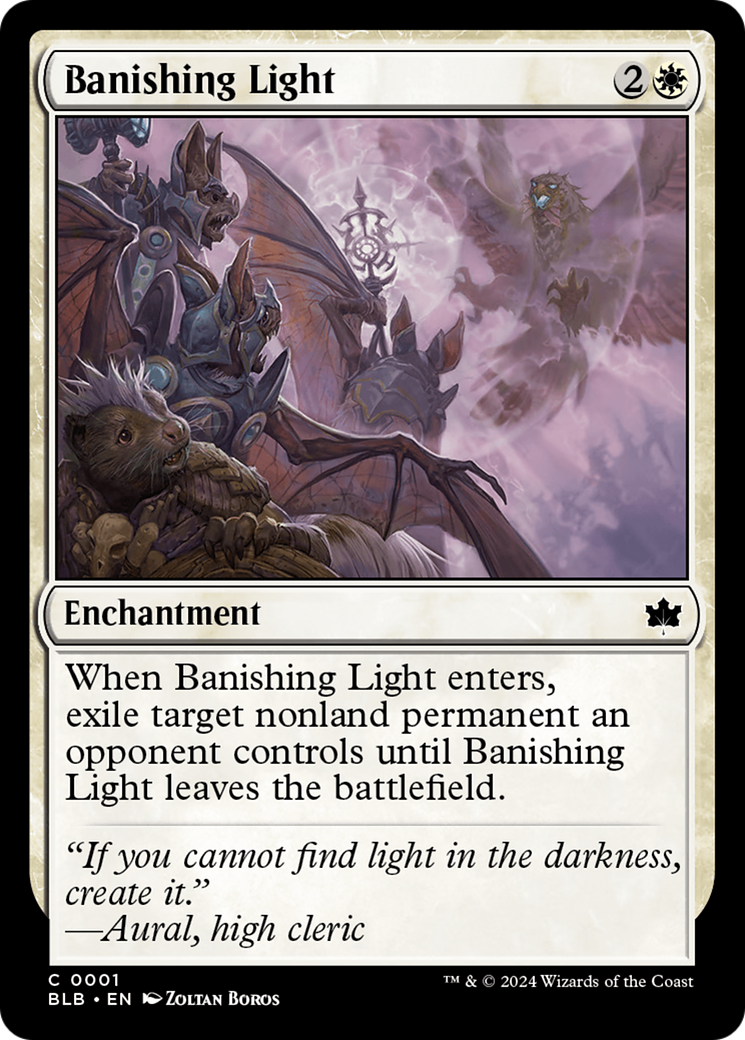 Banishing Light [Bloomburrow] | Card Merchant Takapuna