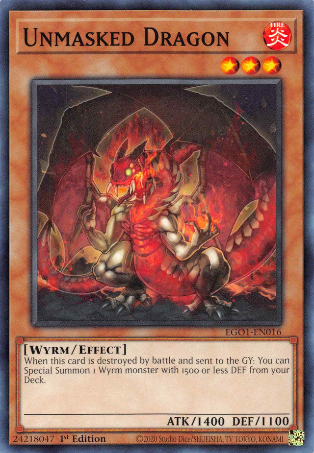 Unmasked Dragon [EGO1-EN016] Common | Card Merchant Takapuna