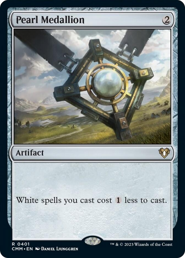 Pearl Medallion [Commander Masters] | Card Merchant Takapuna