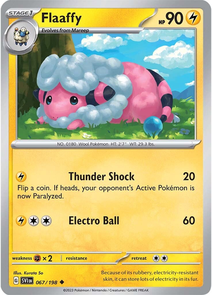 Flaaffy (067/198) [Scarlet & Violet: Base Set] | Card Merchant Takapuna