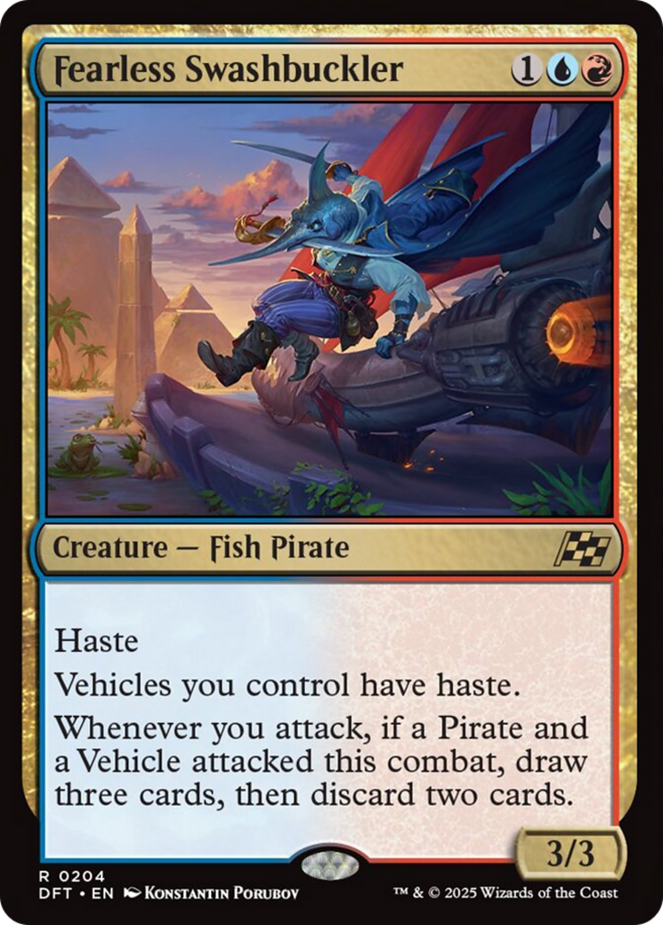 Fearless Swashbuckler [Aetherdrift] | Card Merchant Takapuna