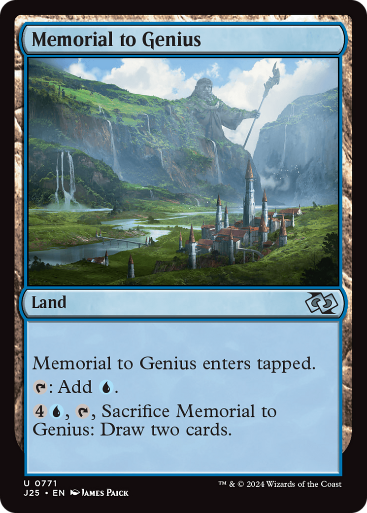 Memorial to Genius [Foundations Jumpstart] | Card Merchant Takapuna