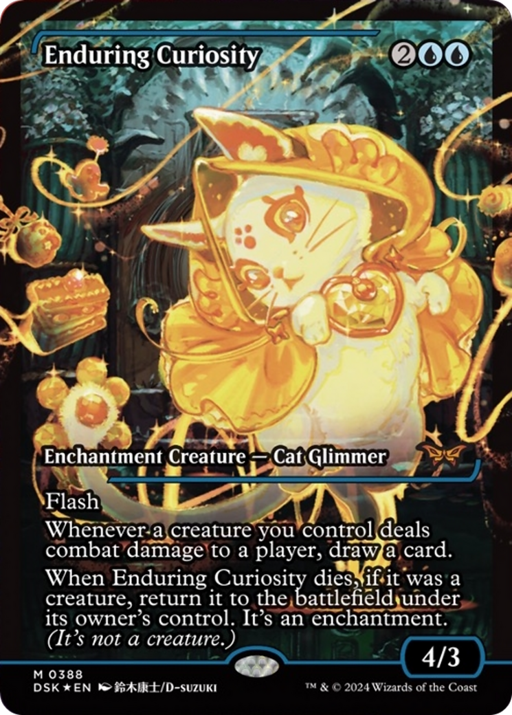 Enduring Curiosity (Japan Showcase) [Duskmourn: House of Horror] | Card Merchant Takapuna